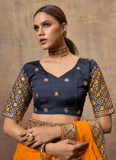 Flimsy Looking Yellow Colour Saree